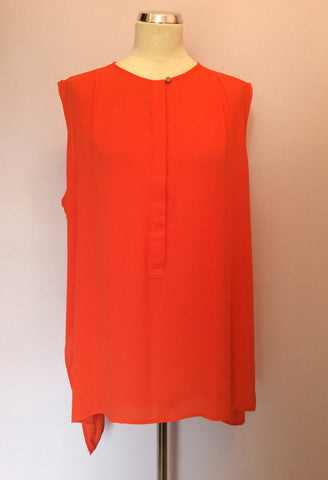 BRAND NEW MARKS & SPENCER AUTOGRAPH ORANGE SLEEVELESS TOP SIZE 18 - Whispers Dress Agency - Sold - 1