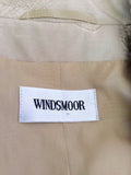 Windsmoor Pale Gold Embossed Print Dress & Coat Suit Size 10/12 - Whispers Dress Agency - Sold - 5