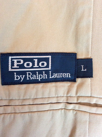 Ralph Lauren Beige Cotton Jacket Size L - Whispers Dress Agency - Sold - 4