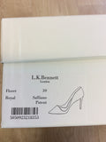 LK BENNETT FLORET ROYAL SAFFIANO PATENT LEATHER HEELS SIZE 6/39 - Whispers Dress Agency - Sold - 4
