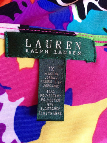 Ralph Lauren Multi Coloured Floral Print Wrap Dress Size XL - Whispers Dress Agency - Sold - 4