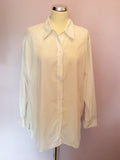 Elizabeth By Liz Claibourne White Cotton Shirt Size XL - Whispers Dress Agency - Womens Shirts & Blouses - 1