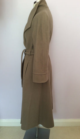 Vintage Jaeger Light Brown 100% Wool Coat Size 10 - Whispers Dress Agency - Sold - 3