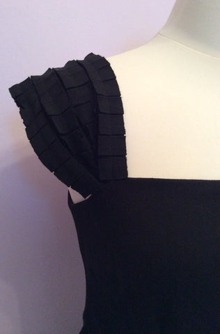 Coast Black Pleated Straps Tulip Skirt Dress Size 10 - Whispers Dress Agency - Womens Dresses - 4