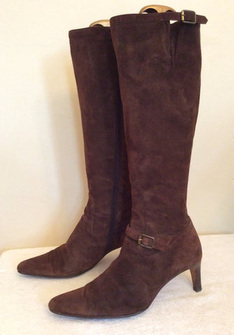 Ralph Lauren Dark Brown Knee Length Boots Size 6/39 - Whispers Dress Agency - Womens Boots - 1
