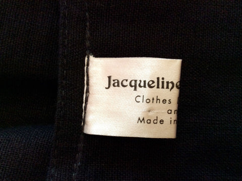 Jacqueline Beverley Black Linen Jacket Size XL - Whispers Dress Agency - Sold - 3