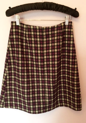 Phase Eight Grey/Purple Circle Pattern A Line Skirt Size 8 - Whispers Dress Agency - Womens Skirts - 2