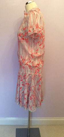 DIESEL PALE GREEN & RED PRINT COTTON DRESS SIZE M - Whispers Dress Agency - Sold - 4