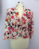 Peter Martin Floral Print Linen Skirt & Jacket Suit Size 12 - Whispers Dress Agency - Womens Suits & Tailoring - 2