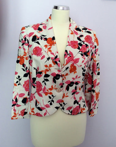 Peter Martin Floral Print Linen Skirt & Jacket Suit Size 12 - Whispers Dress Agency - Womens Suits & Tailoring - 2