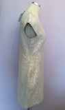 Brand New Reiss Cream Lace Jersey Dress Size 14 - Whispers Dress Agency - Womens Dresses - 8