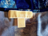 Michael Kors Blue & White Print Wrap Top Size L - Whispers Dress Agency - Sold - 5