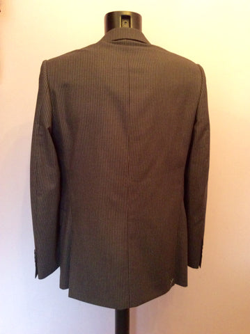 Brand New Jaeger Grey Pinstripe 'Mayfair' Wool Suit Jacket Size 40R - Whispers Dress Agency - Mens Suits & Tailoring - 4