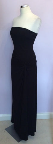 Laundry By Shelli Segal Black Strapless Evening Dress Size 4 UK 8 - Whispers Dress Agency - Womens Dresses - 3