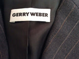 Gerry Weber Dark Grey Pinstripe Wool Blend Trouser Suit Size 16 - Whispers Dress Agency - Womens Suits & Tailoring - 4