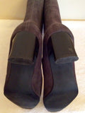 Dark Grey Stretch Knee High Boots Size 5/38 - Whispers Dress Agency - Sold - 4