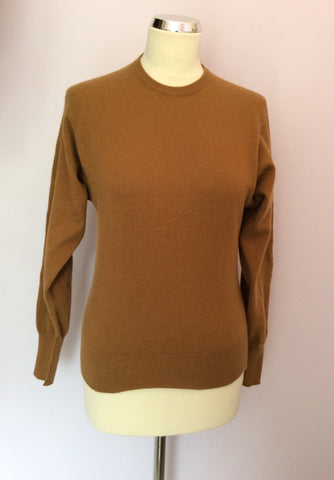 Vintage N.Peal Tan Brown 100% Cashmere Jumper Size S/M - Whispers Dress Agency - Sold - 1