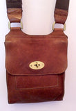 Mulberry Brown Leather Antony Cross Body Messenger Bag - Whispers Dress Agency - Sold - 2