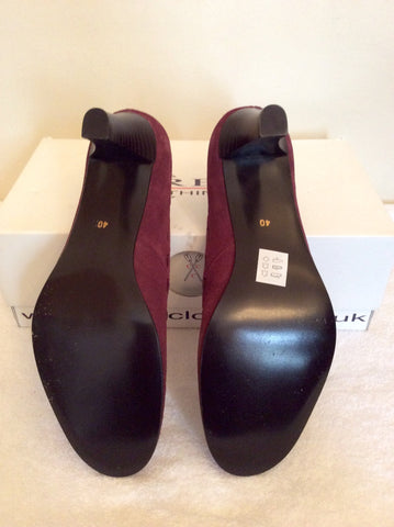 Brand New Crew Clothing Mulberry Suede Heels Size 7/40 - Whispers Dress Agency - Womens Heels - 5