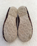 Dolce & Gabbana Junior Brown Canvas Leopard Print Pumps Size 8.5/ 26 - Whispers Dress Agency - Girls Footwear - 3