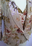 Renato Nucci Beige Floral Linen 3 Piece Skirt Suit & Silk Scarf Size UK 12 - Whispers Dress Agency - Womens Suits & Tailoring - 5