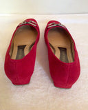Peter Kaiser Red Suede Court Shoes Size 6/39 - Whispers Dress Agency - Sold - 3