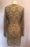 Avoca Anthology Olive Green Lace Wrap Around Top & Skirt Size 12/14 - Whispers Dress Agency - Sold - 4
