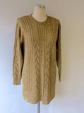 WINDSMOOR GOLD SPARKLE LONG SLEEVE JUMPER & MATCHING LONG SLEEVELESS CARDIGAN SIZE L - Whispers Dress Agency - Womens Knitwear - 3