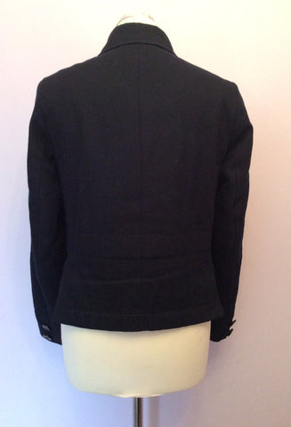 Hobbs Dark Blue Double Breasted Jacket Size 8 - Whispers Dress Agency - Womens Coats & Jackets - 2