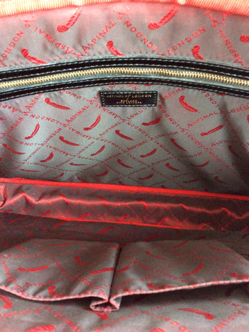 ASPINAL BLACK PATENT LEATHER SOFT LAPTOP TOTE BAG - Whispers Dress Agency - Shoulder Bags - 7