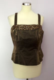 Minuet Bronze Bead & Sequin Top & Jacket Size 16/18 - Whispers Dress Agency - Womens Tops - 3