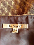 LK Bennett Grey Check Print Silk Dress Size 10 - Whispers Dress Agency - Womens Dresses - 5