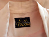 Gina Bacconi Peach Embroidered Skirt Suit Size 10 - Whispers Dress Agency - Sold - 4