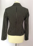 Hobbs Black & White Stripe Cotton Blend Jacket Size 10 - Whispers Dress Agency - Womens Coats & Jackets - 3