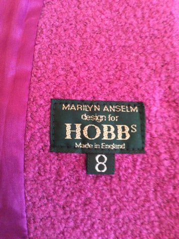 HOBBS PINK WOOL JACKET SIZE 8 - Whispers Dress Agency - Sold - 4