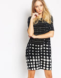 Whistles Shibori Black & White Spot Dress Size 12 - Whispers Dress Agency - Sold - 2