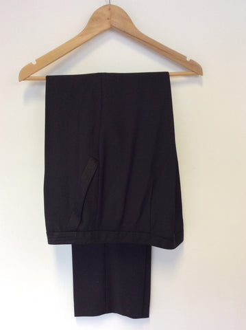 REISS SERGE BLACK FORMAL TROUSERS SIZE 14 - Whispers Dress Agency - Sold - 3