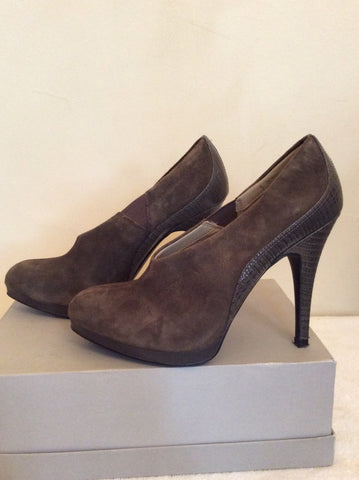 Marks & Spencer Autograph Olive Green Suede Heels Size 5/38 - Whispers Dress Agency - Womens Heels - 2