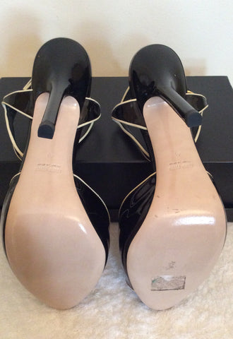 Brand New Miu Miu Black Patent Leather Heels Size 7.5/41 - Whispers Dress Agency - Sold - 5