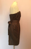 All Saints Brown Jessamine Strapless Corset Dress Size 14 - Whispers Dress Agency - Sold - 3