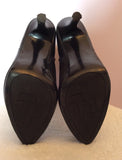 Ralph Lauren Black Leather Ankle Boots Size7/41 - Whispers Dress Agency - Womens Boots - 5
