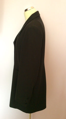 Smart Marks & Spencer Black Long Jacket Size 20 - Whispers Dress Agency - Sold - 2