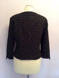 Laura Ashley Black Broidery Anglaise Cotton Jacket Size 10 - Whispers Dress Agency - Womens Coats & Jackets - 3