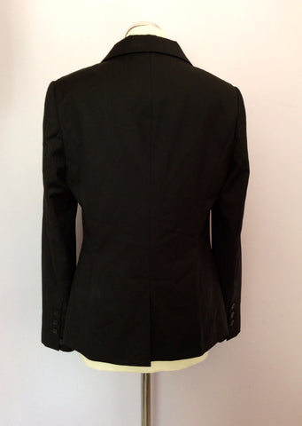 Ted Baker Black Wool Blend Suit Jacket Size 4 UK 14 - Whispers Dress Agency - Sold - 3
