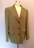 Gerry Weber Beige Pinstripe Trouser Suit Size 16/18 - Whispers Dress Agency - Womens Suits & Tailoring - 2