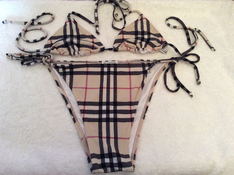 Burberry String Bikini Size M - Whispers Dress Agency - Sold - 1
