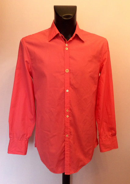 Kenzo Homme Bright Pink Cotton Shirt Size 15.5" Slim Fit - Whispers Dress Agency - Mens Formal Shirts - 1