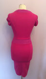 Morgan Fuchsia Pink Stretch Pencil Dress Size XS - Whispers Dress Agency - Womens Dresses - 3