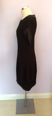 VIVI BLACK SHORT SLEEVE DRESS SIZE 42 UK 12 - Whispers Dress Agency - Womens Dresses - 3