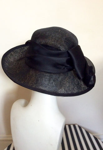 Peter Bettley Black Bow Trim Formal Hat - Whispers Dress Agency - Womens Formal Hats & Fascinators - 3